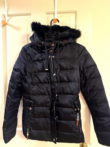 River woods black puffer - river,
