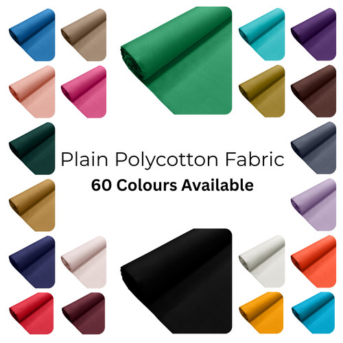 Plain polycotton fabric - polycotton, dress
