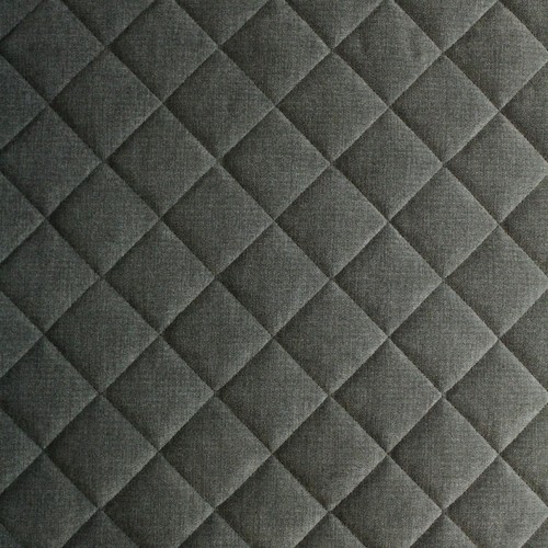 Grey quilted velvet - grey,