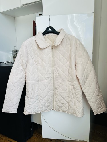 Women beige quilted zip - beige, zip-up