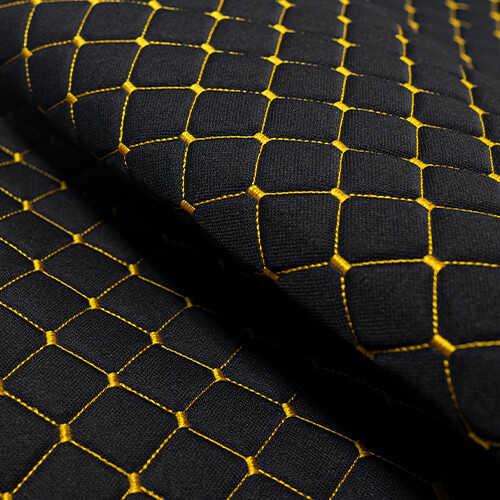 Quilted car upholstery - quilted, fabric