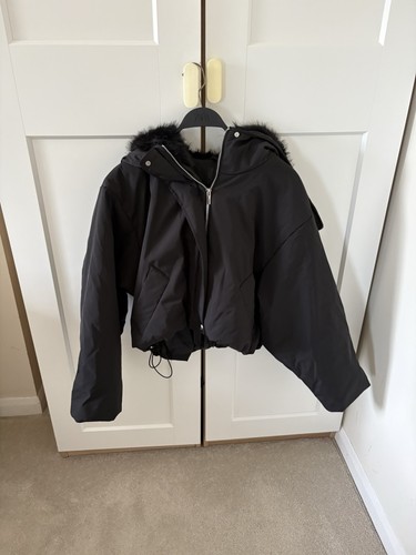 Women zara black hooded - women's,