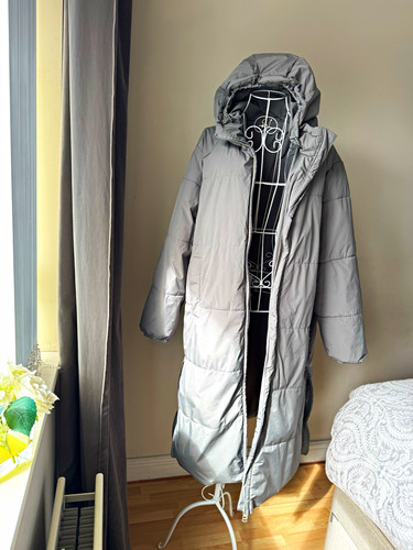 Oysho grey long - long, puffer