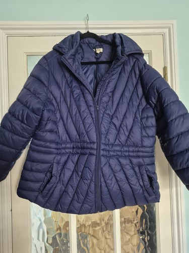 Julipa navy quilted - navy, hooded