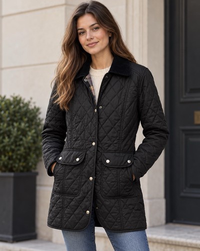 Barbour ladies black quilted - barbour,