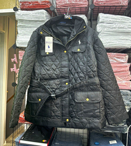 Black quilted mid length - black, mid-length