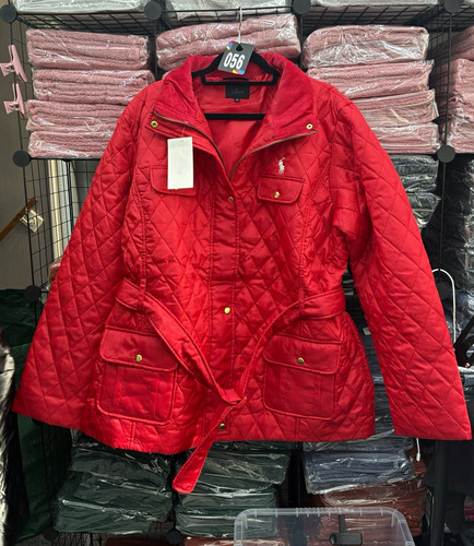 Women red quilted - red,