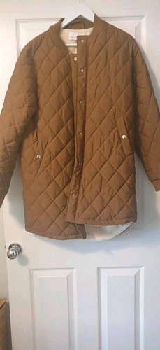 Noella brown quilted button - quilted,