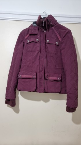Next burgundy quilted utility - next,