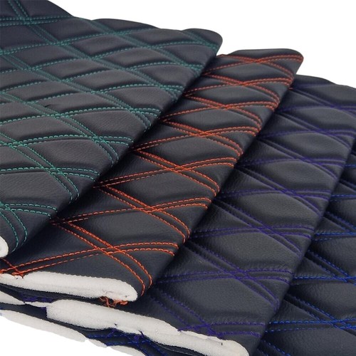 Faux leather quilted fabric - leather,