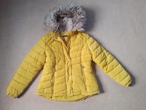 Yellow quilted puffer - f&f,