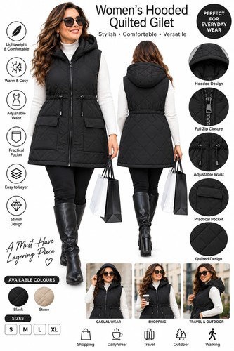 Women mid length - mid-length, quilted